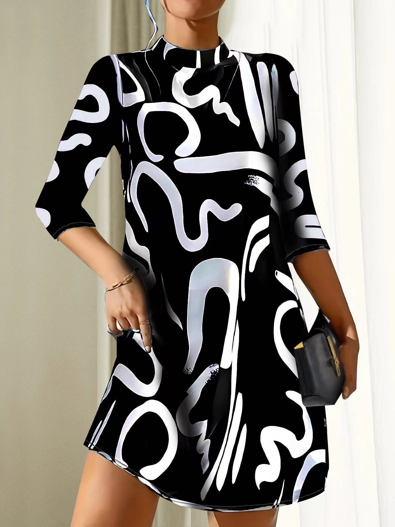 Warren | Elegant Round Neck Dress