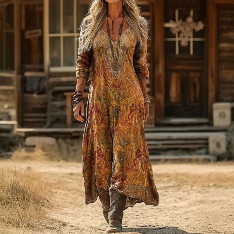 Warren | Vintage-Inspired Long Sleeve Casual Dress