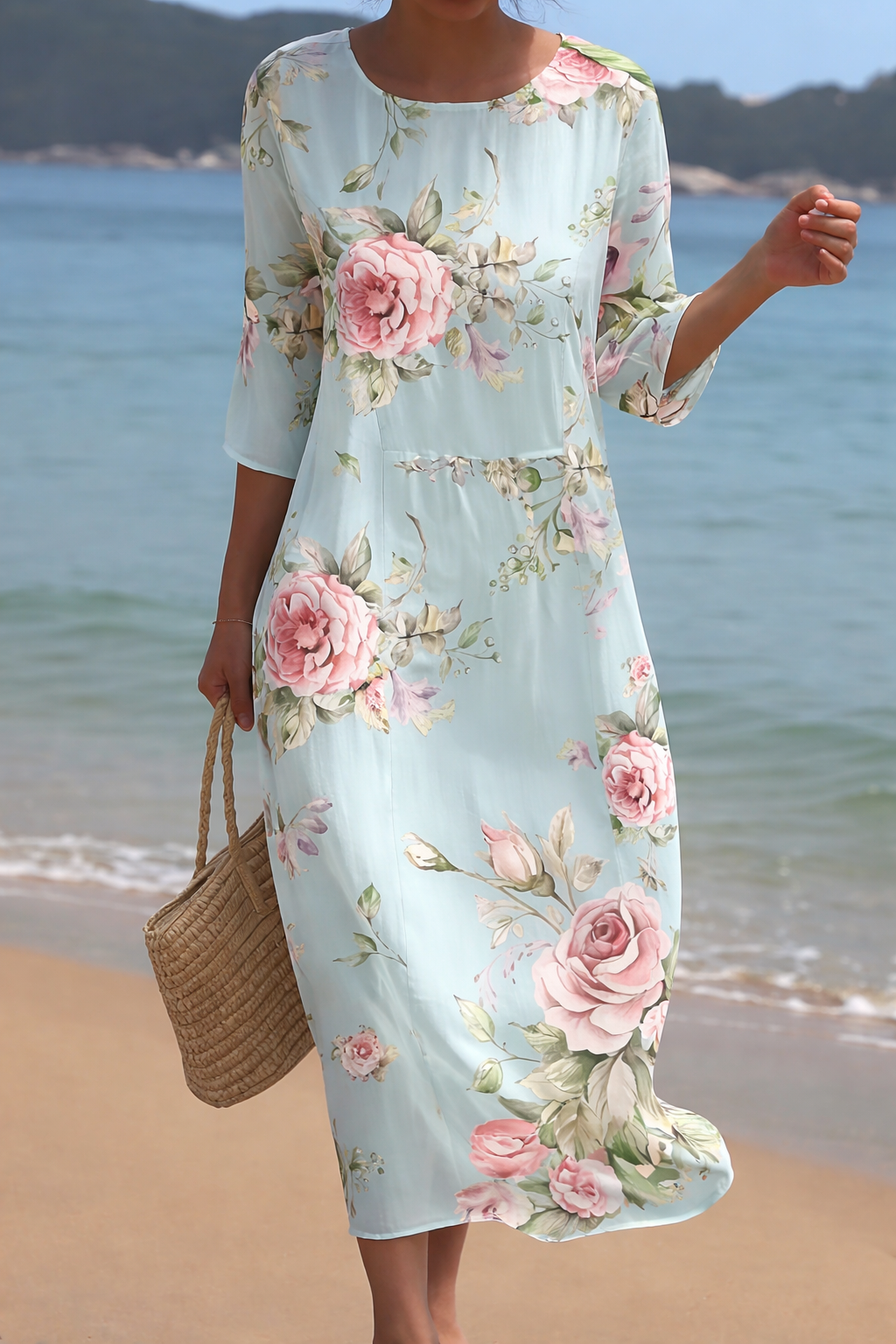 Warren | Floral Elegant Midi Dress