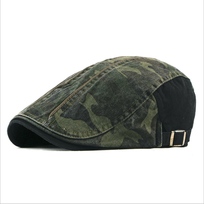 Warren | Vintage Camo Flat Cap