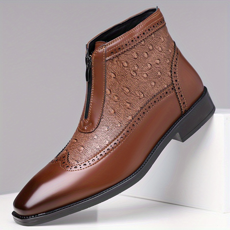 Warren | Premium High Cut Ostrich Shoes