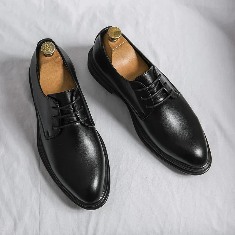 Warren | Polished Lace-Up Derby Shoes