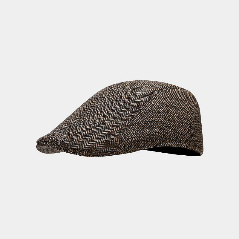 Warren | Classic Herringbone Flat Cap