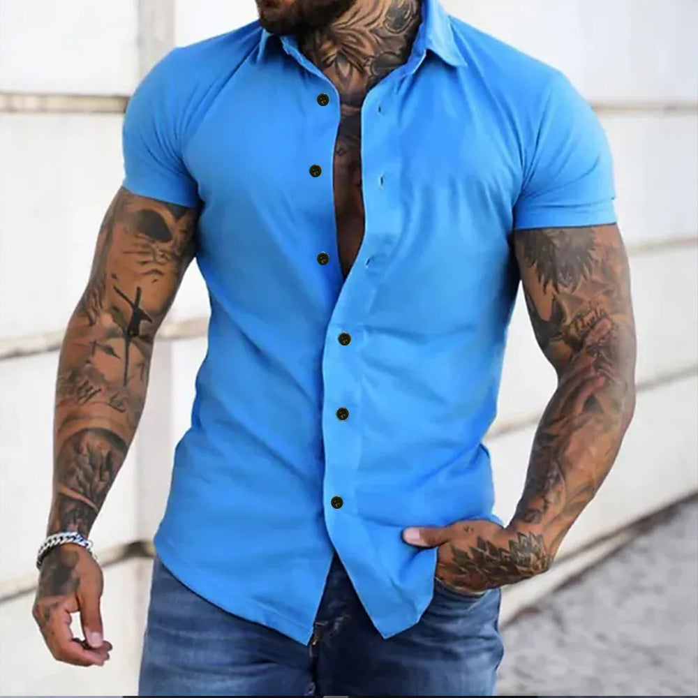 Men's Tailored Short-Sleeve Shirt