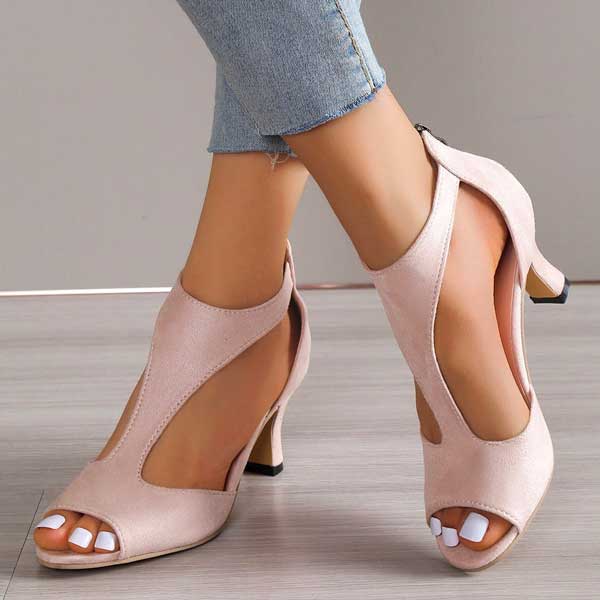 Warren | Elegant Orthopedic Open Toe Heels