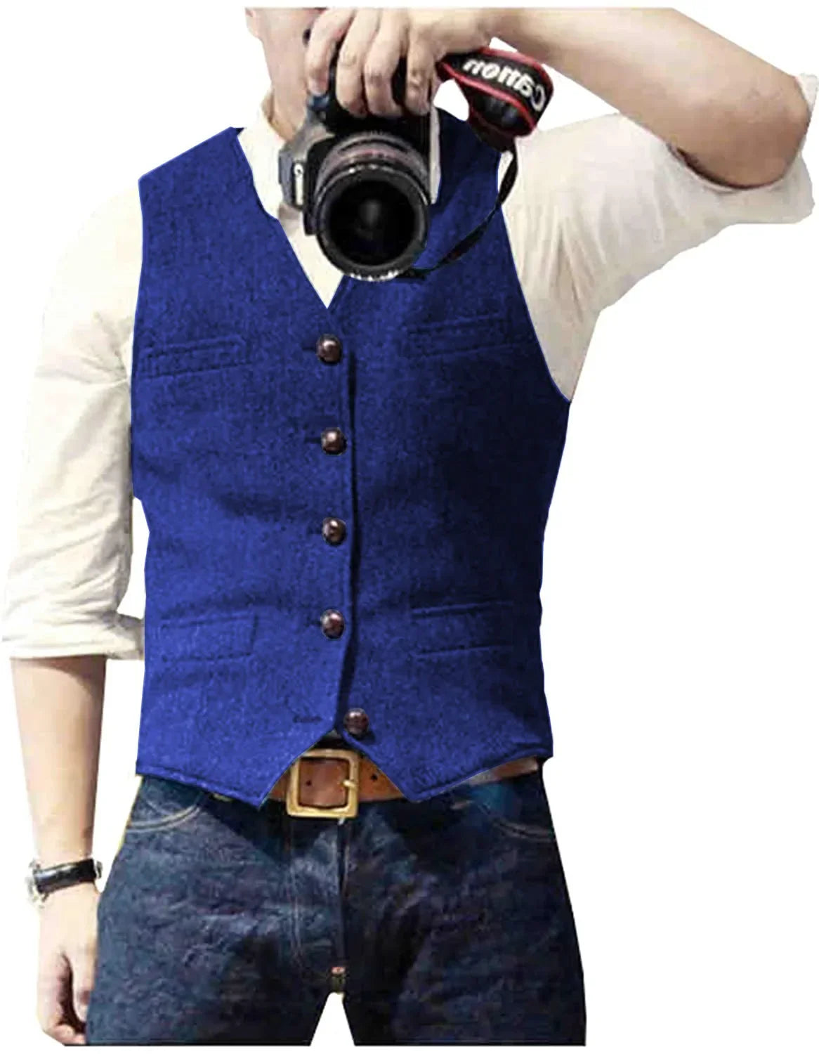 Men's Button Pattern Vest
