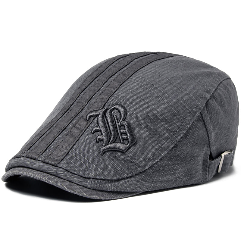 Warren | Embroidered Heritage Flat Cap