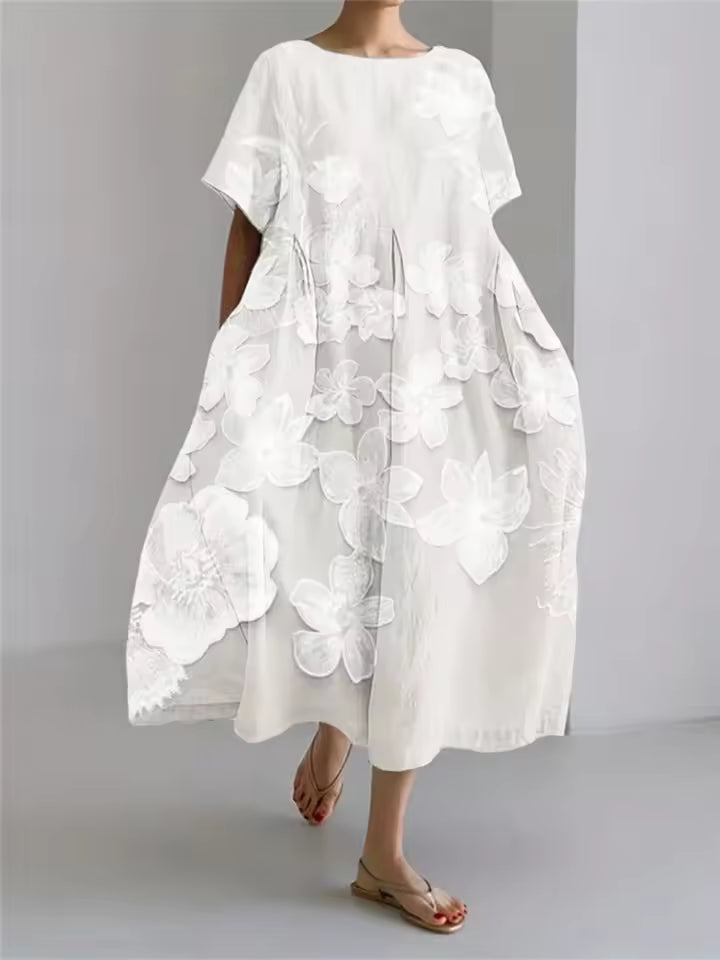 Warren | Elegant Loose Round Neck Dress