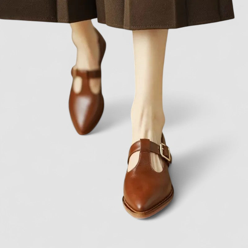 Faith | Classic Pointed T-Bar Mary Jane Shoes