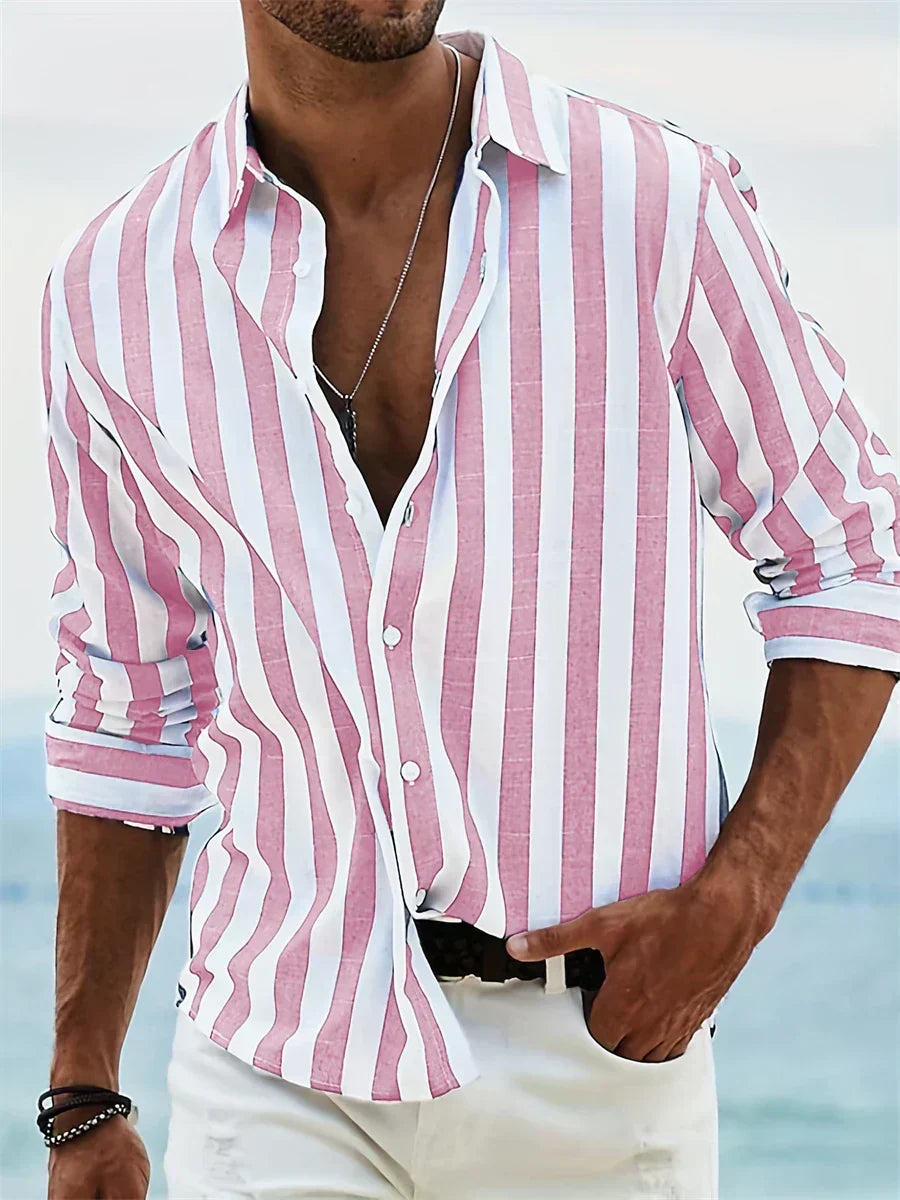 Men's Relaxed Striped Shirt