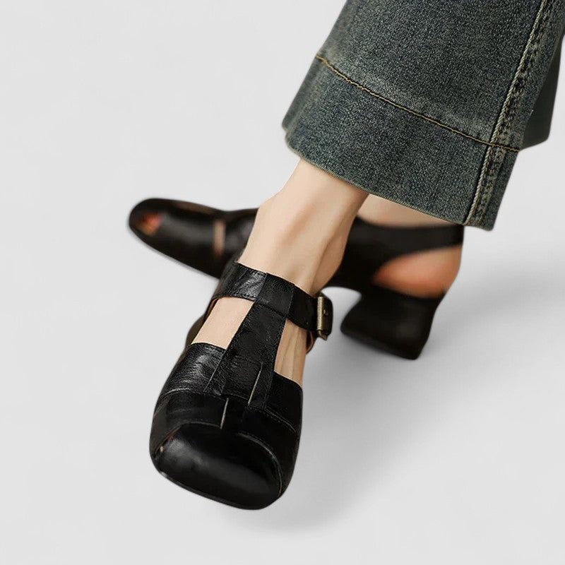 Alannah | Classic T-Bar Block Heel Sandals