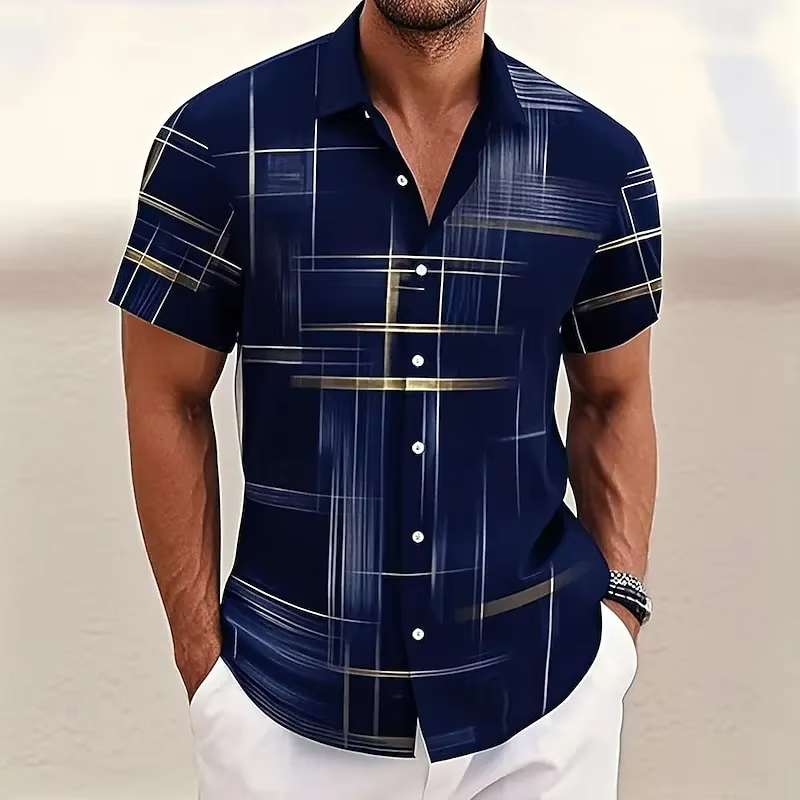 Warren | Modern Patterned Short-Sleeve Shirt