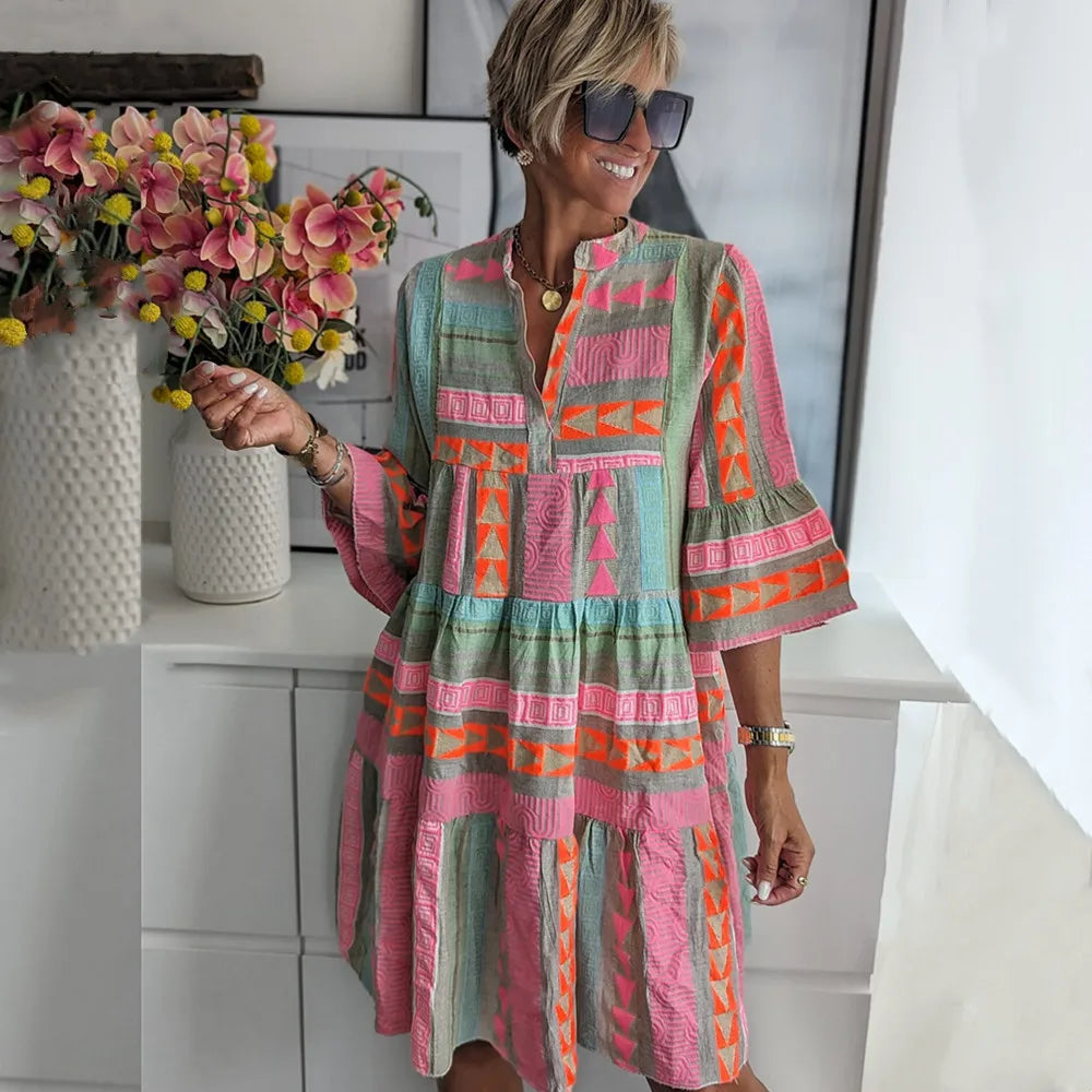 ELARA | BOHEMIAN LUXE TIERED DRESS