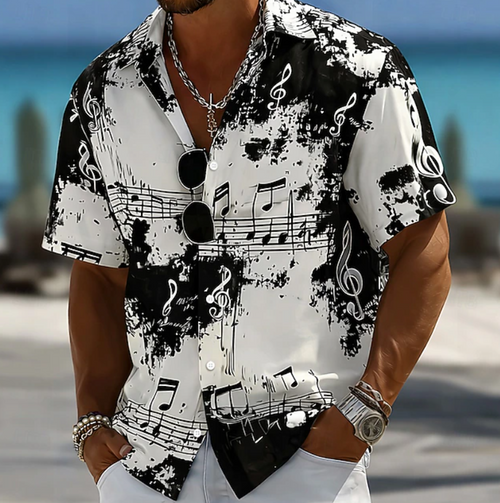 Rico | Abstract Splash Print Summer Shirt