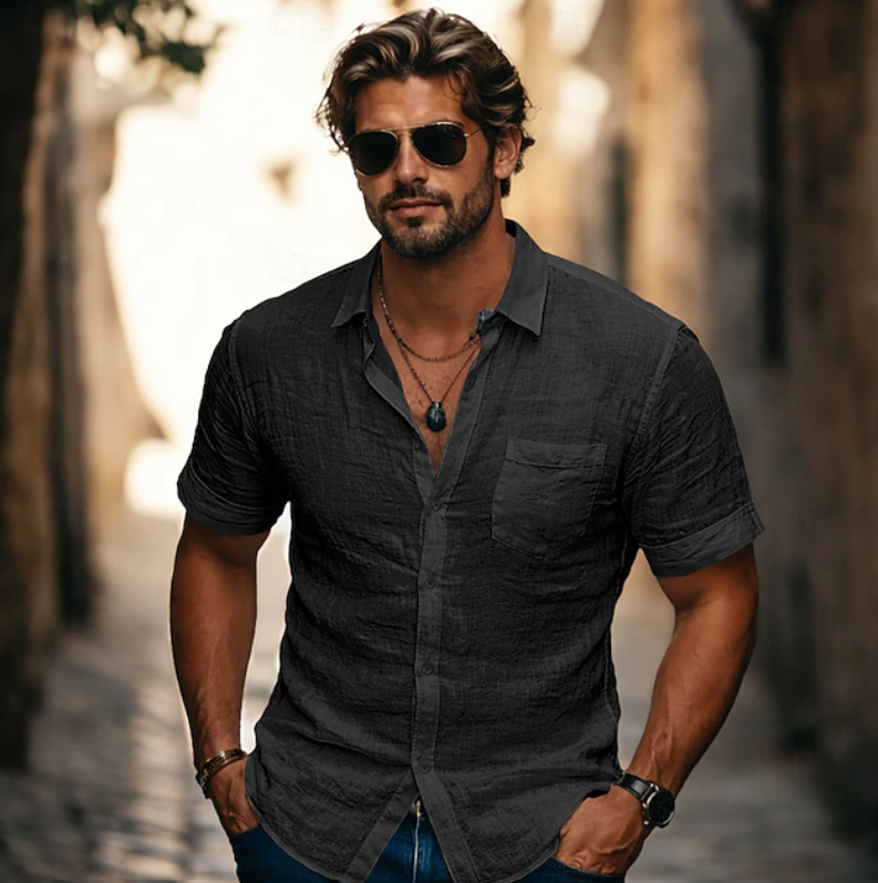 Adrian | Everyday Casual Short Sleeve Shirt