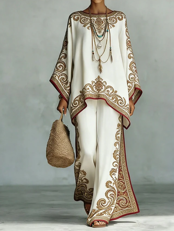Mirthe | Boho Embroidered Resort Tunic Top