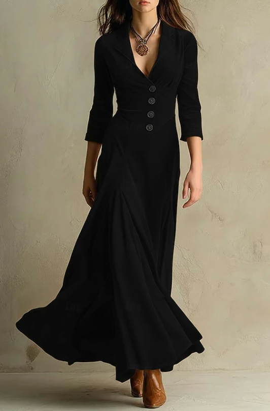 Warren | Elegant V-Neck Maxi Dress