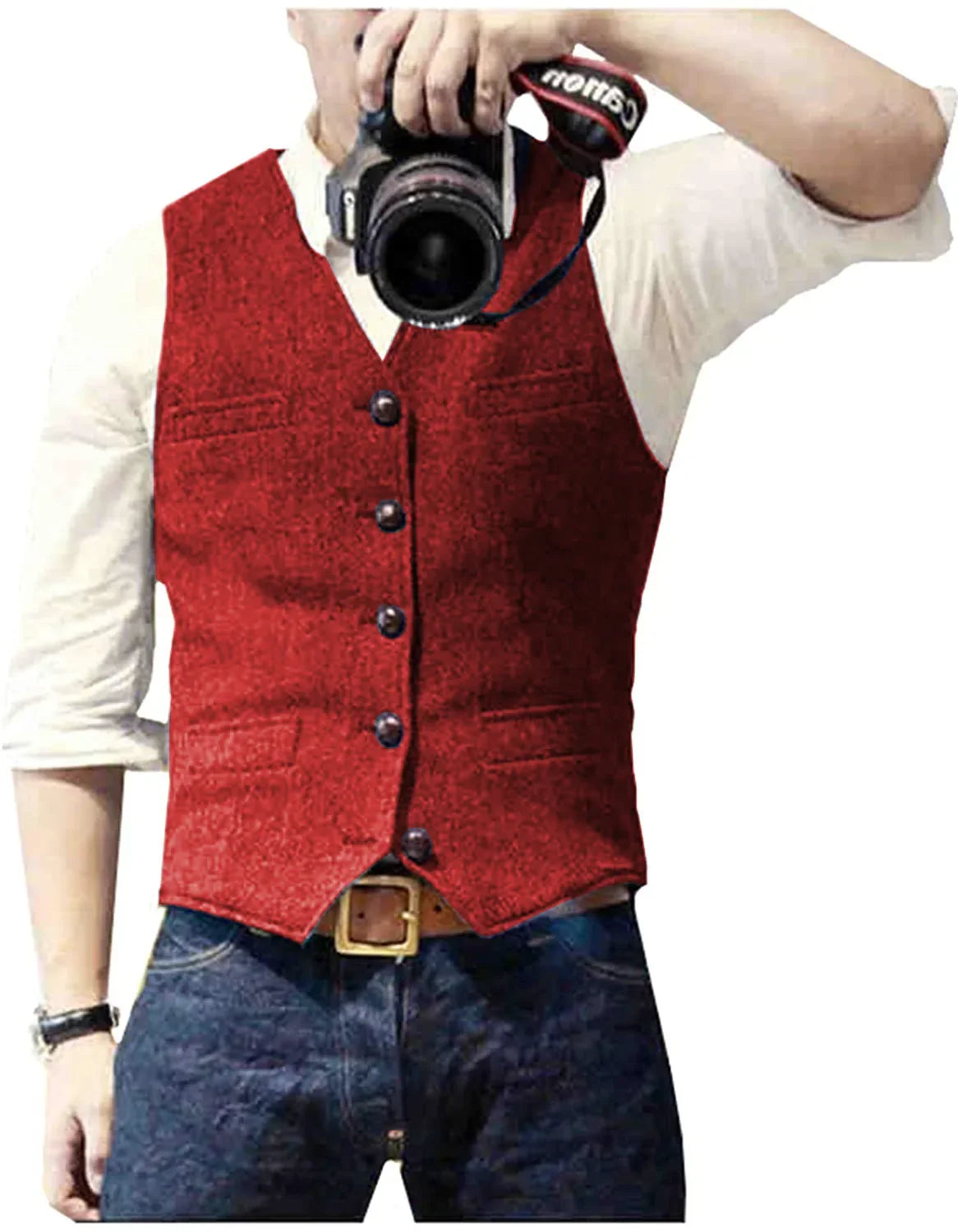 Men's Button Pattern Vest