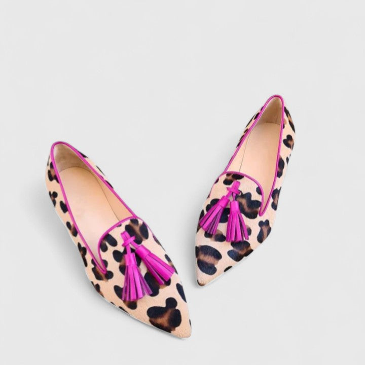 Janna | Classic Pointed Leopard Loafers