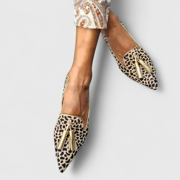 Janna | Classic Pointed Leopard Loafers