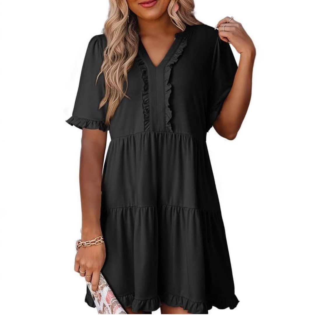 Warren | Casual V-Neck Mini Dress