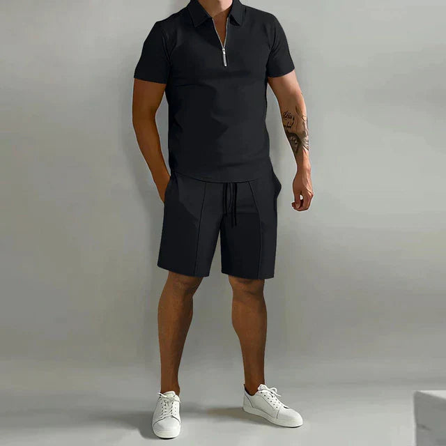 Warren | Stylish Polo and Shorts Two-Piece Set