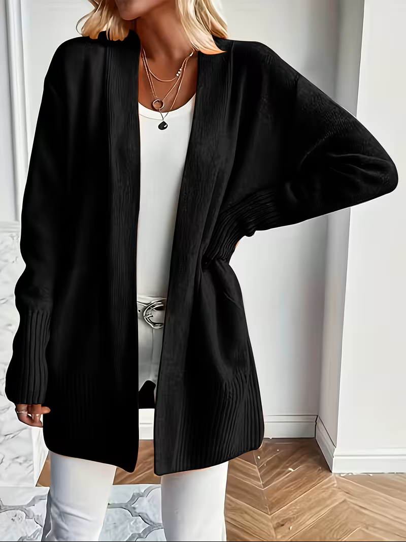 Warren | Draped Open-Front Cardigan