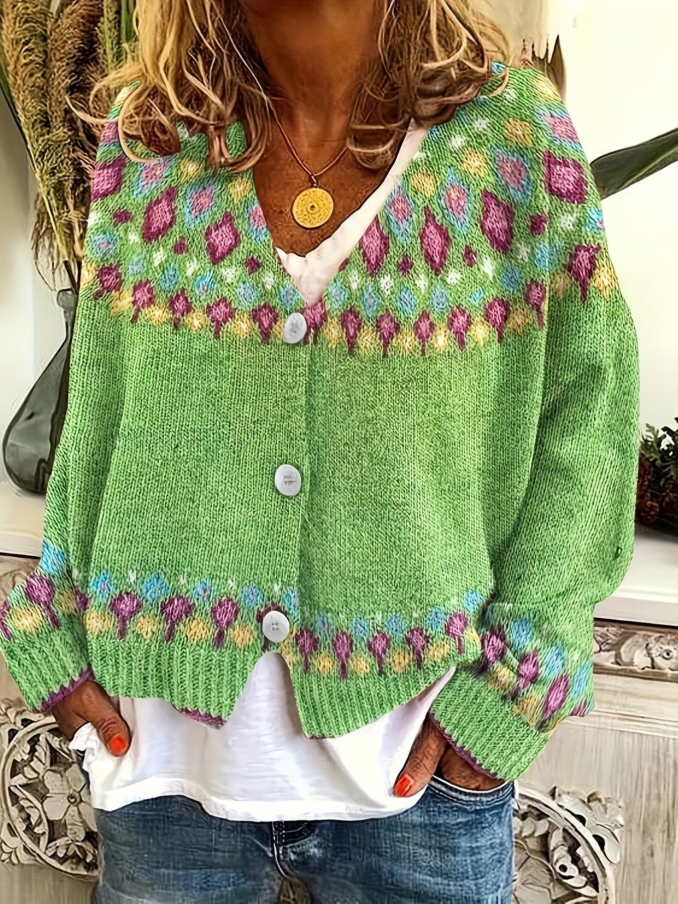 Warren | Fair Isle Knit Cardigan