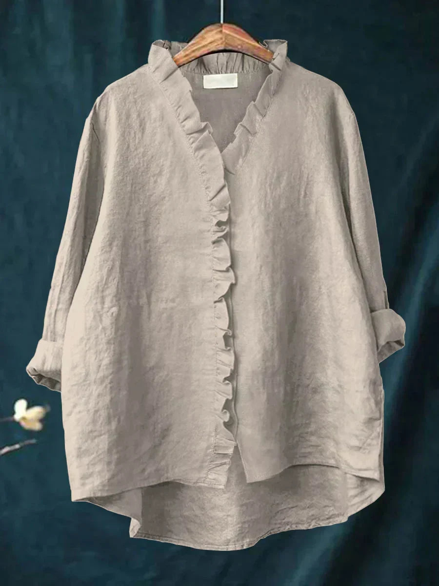 Felicia | Casual Ruffle V-Neck Blouse