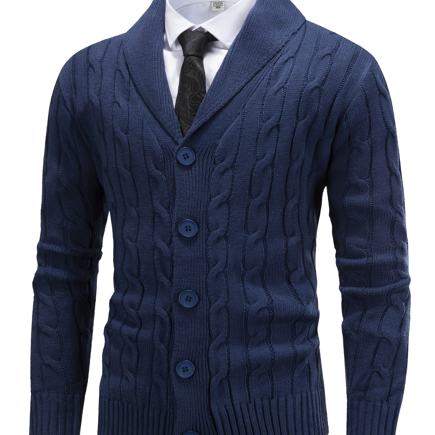Warren | Shawl Collar Cable-Knit Cardigan