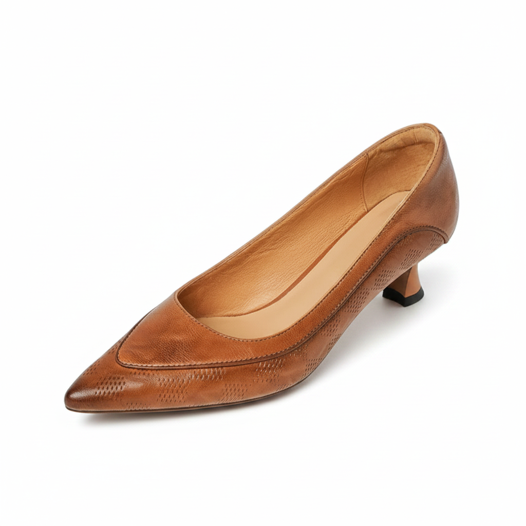 Amara | Pointed Kitten Heel Pumps