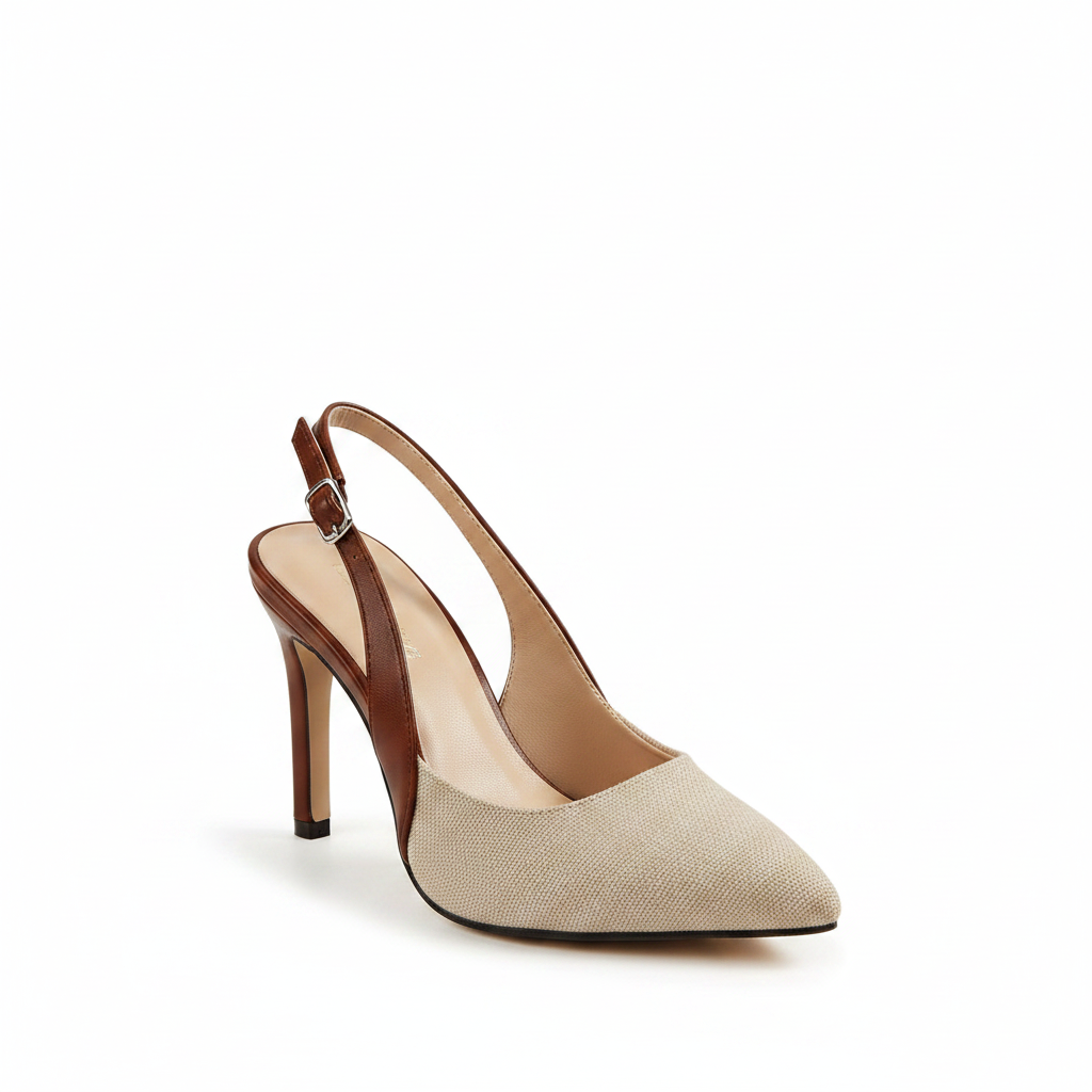 Amelie | Contrast Colour Slingback Pumps