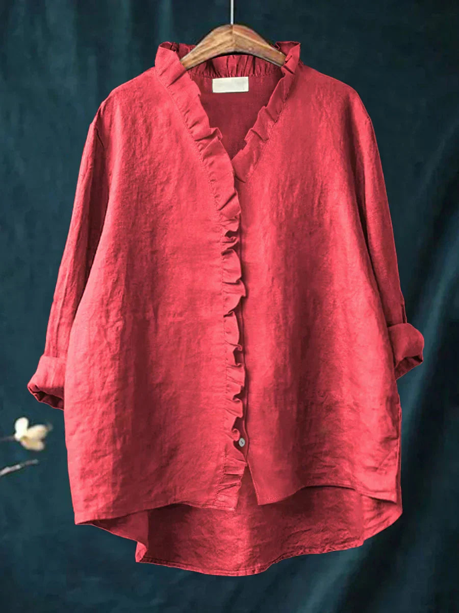 Warren | Casual Ruffle V-Neck Blouse