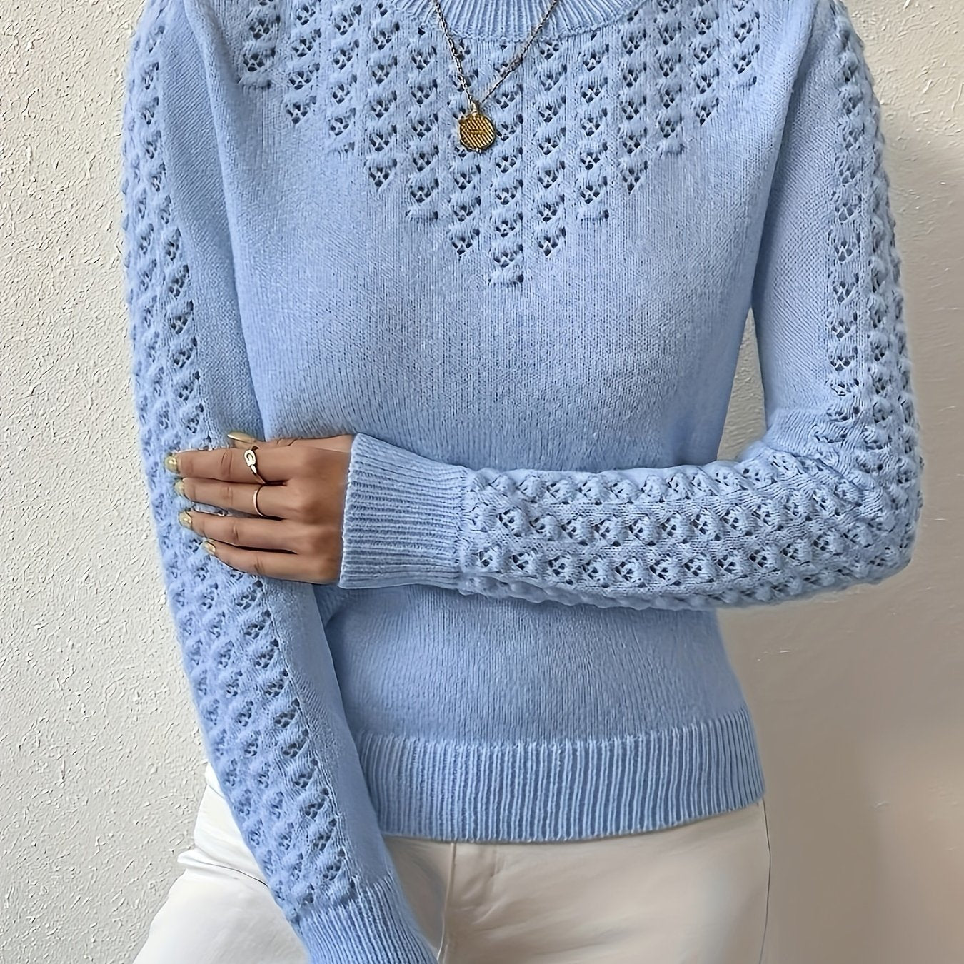 Warren | Pointelle Knit Sweater