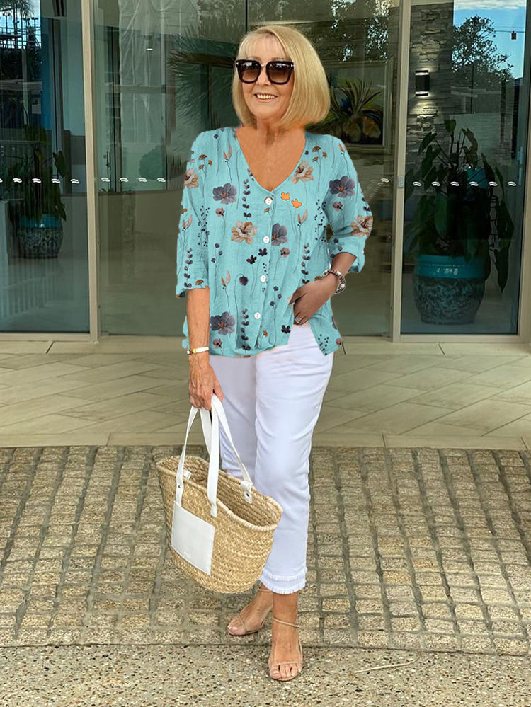 Warren | ELEGANT FLORAL BLOUSE