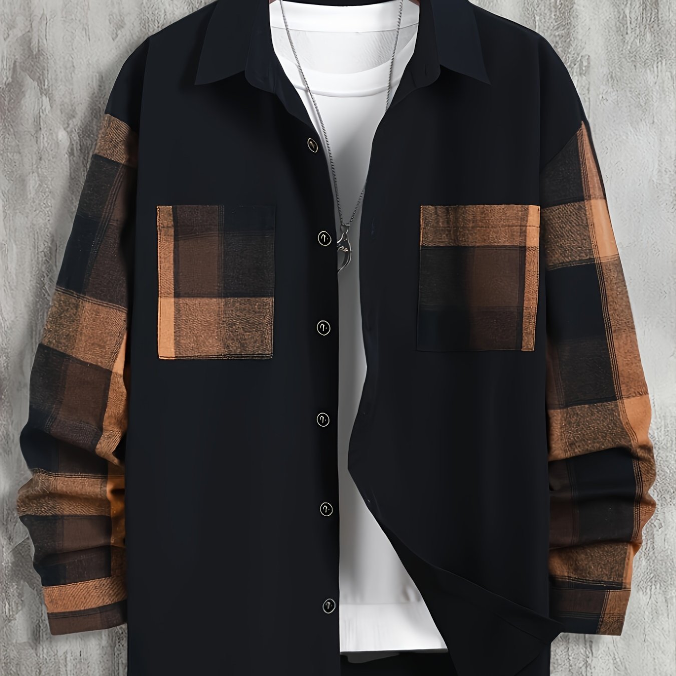 Warren | Contrast Patchwork Shirt