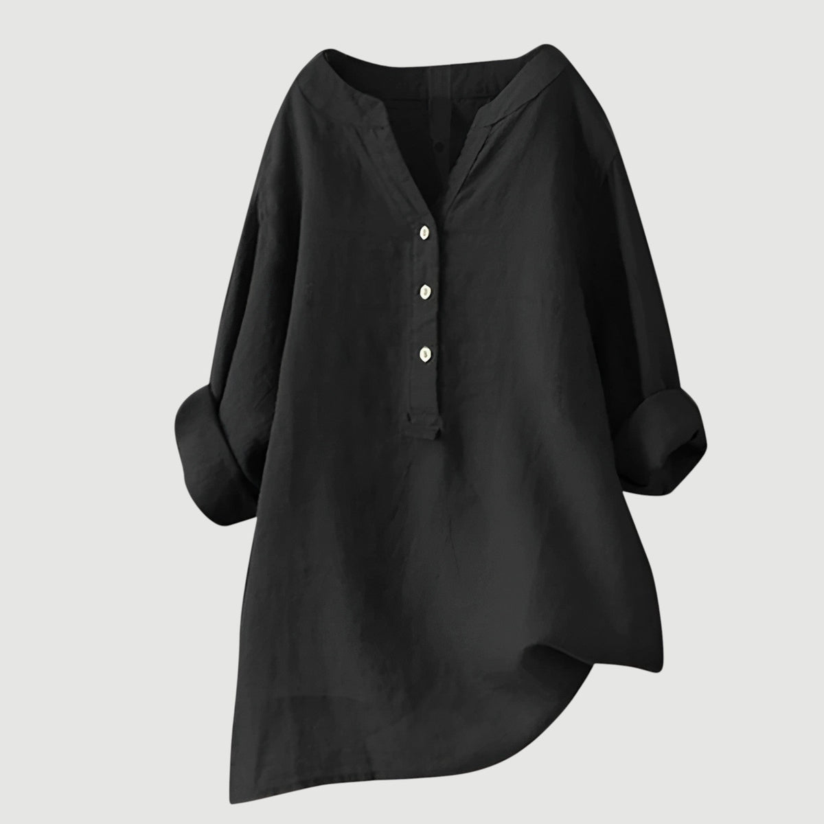 Women's V-Neck Button Shirt
