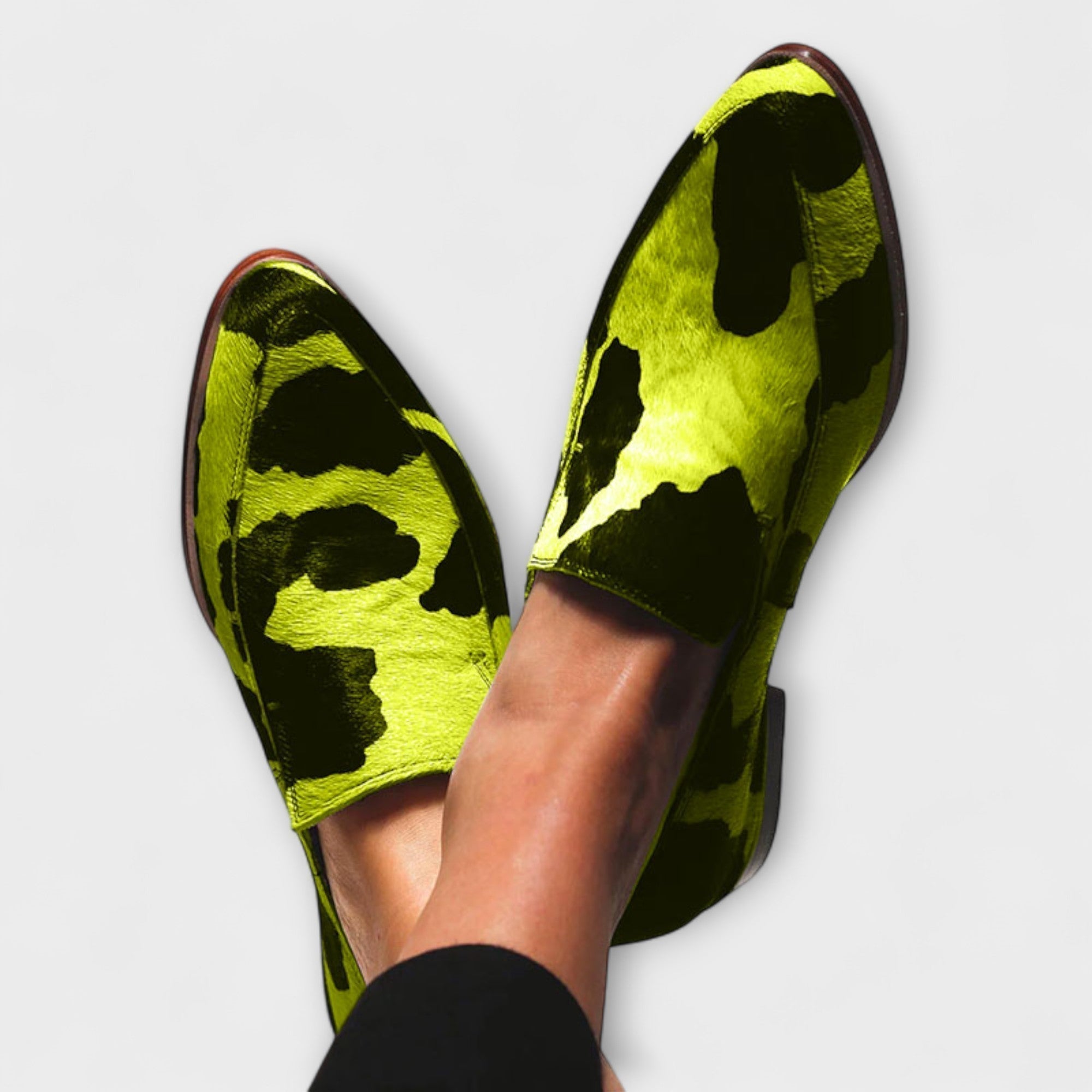Paloma | Classic Cow Print Loafers