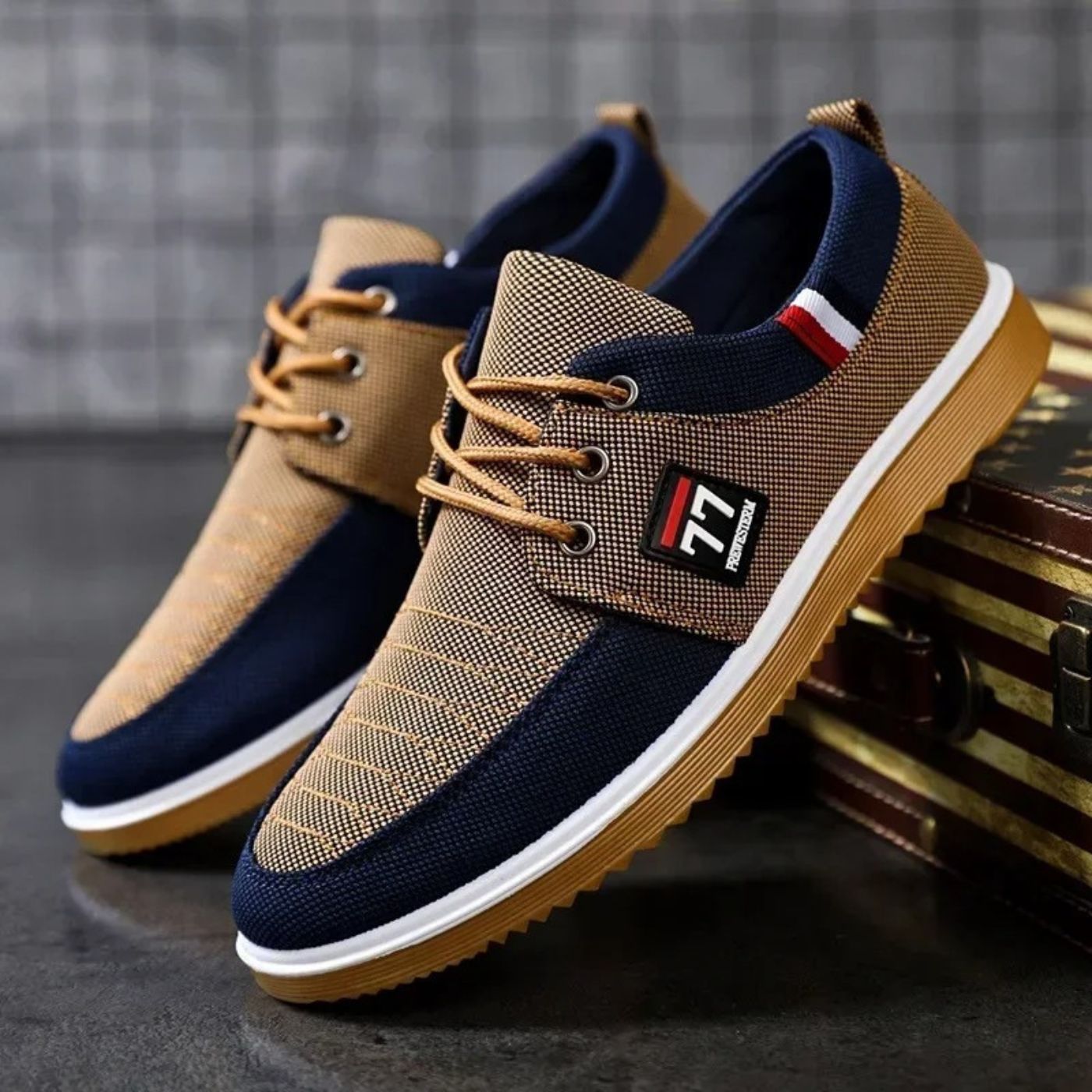 Warren | Orthopedic Canvas Lace Shoes