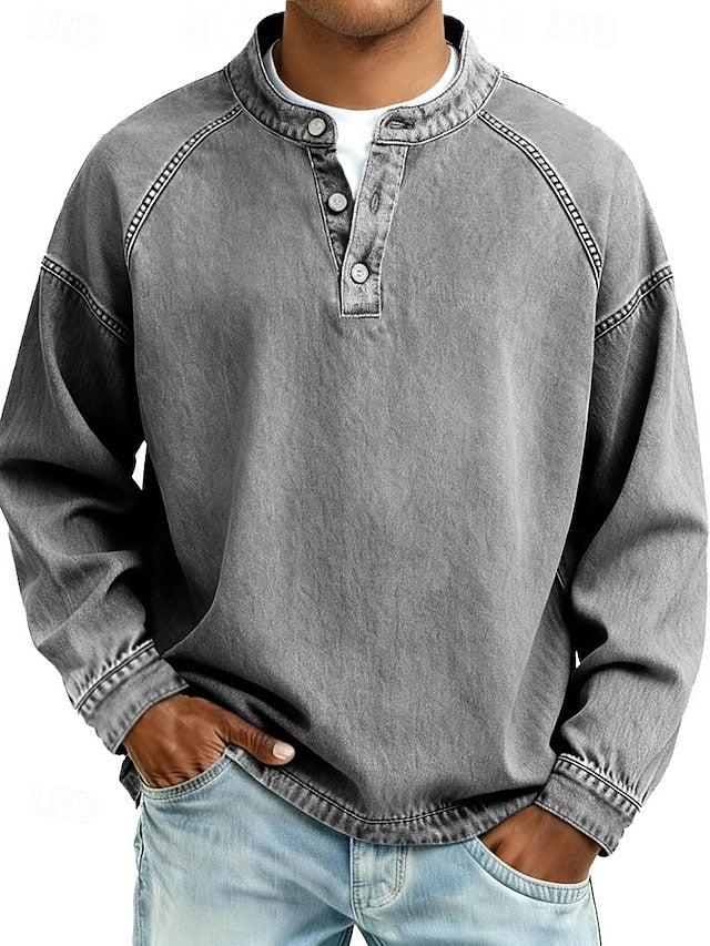 Warren | Casual Vintage Long Sleeve Shirt