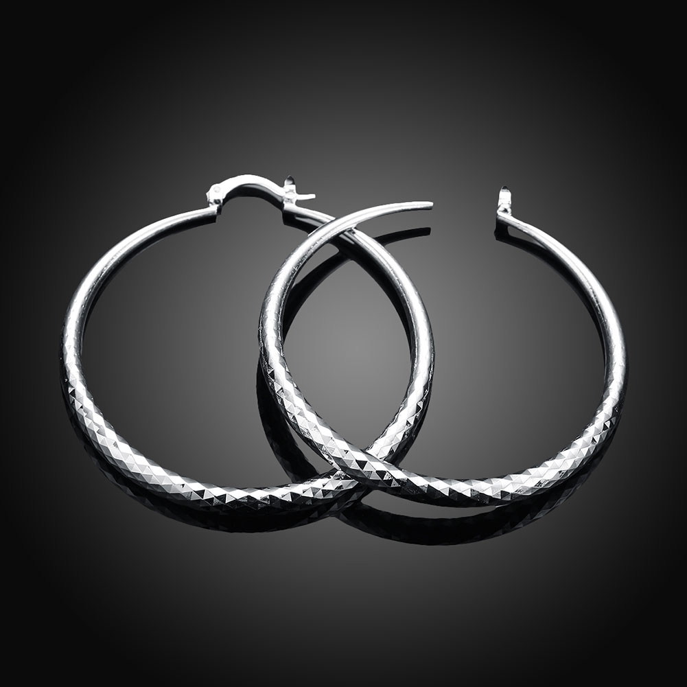 Renata | Textured Statement Hoop Earrings