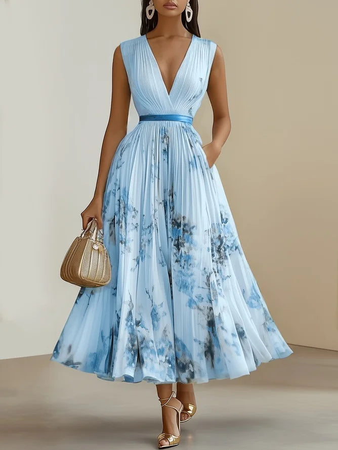 Women's Wrap V-Neck Dress