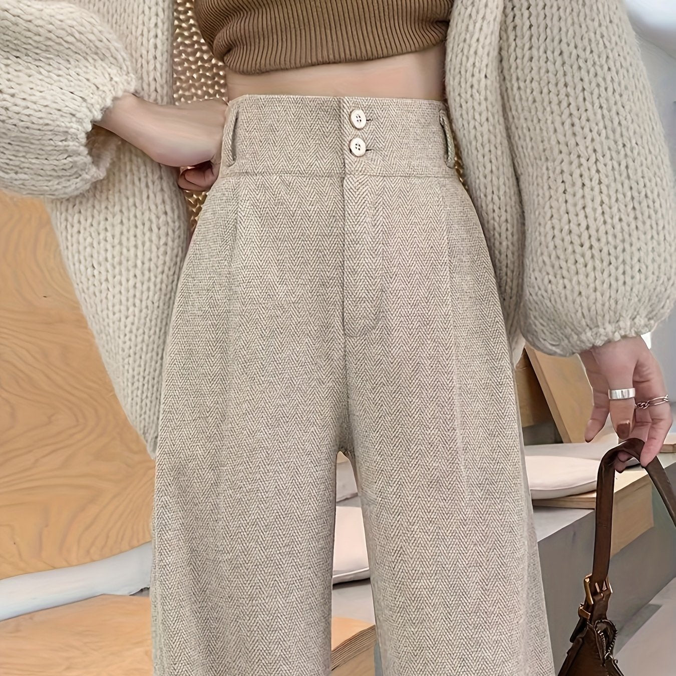 Warren | High-Waisted Wide-Leg Trousers