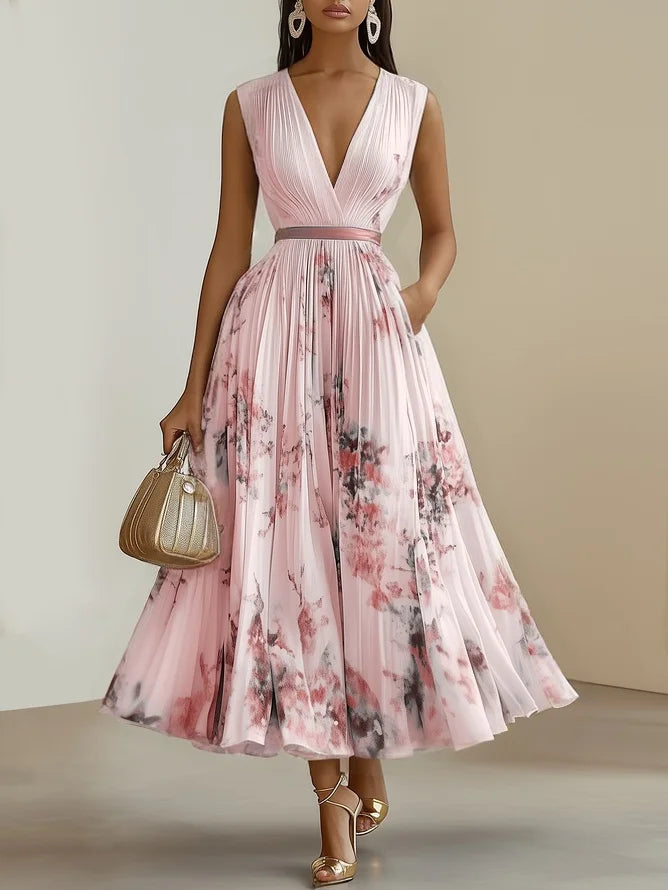 Women's Wrap V-Neck Dress