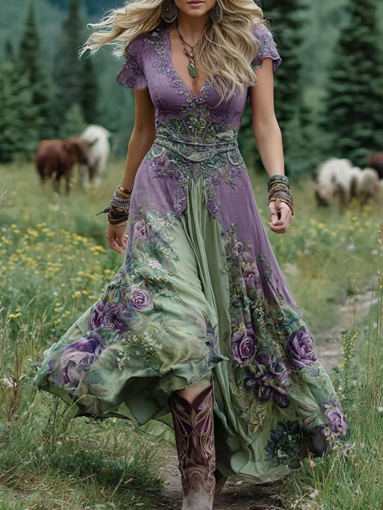 Warren | Vintage Floral Maxi Dress