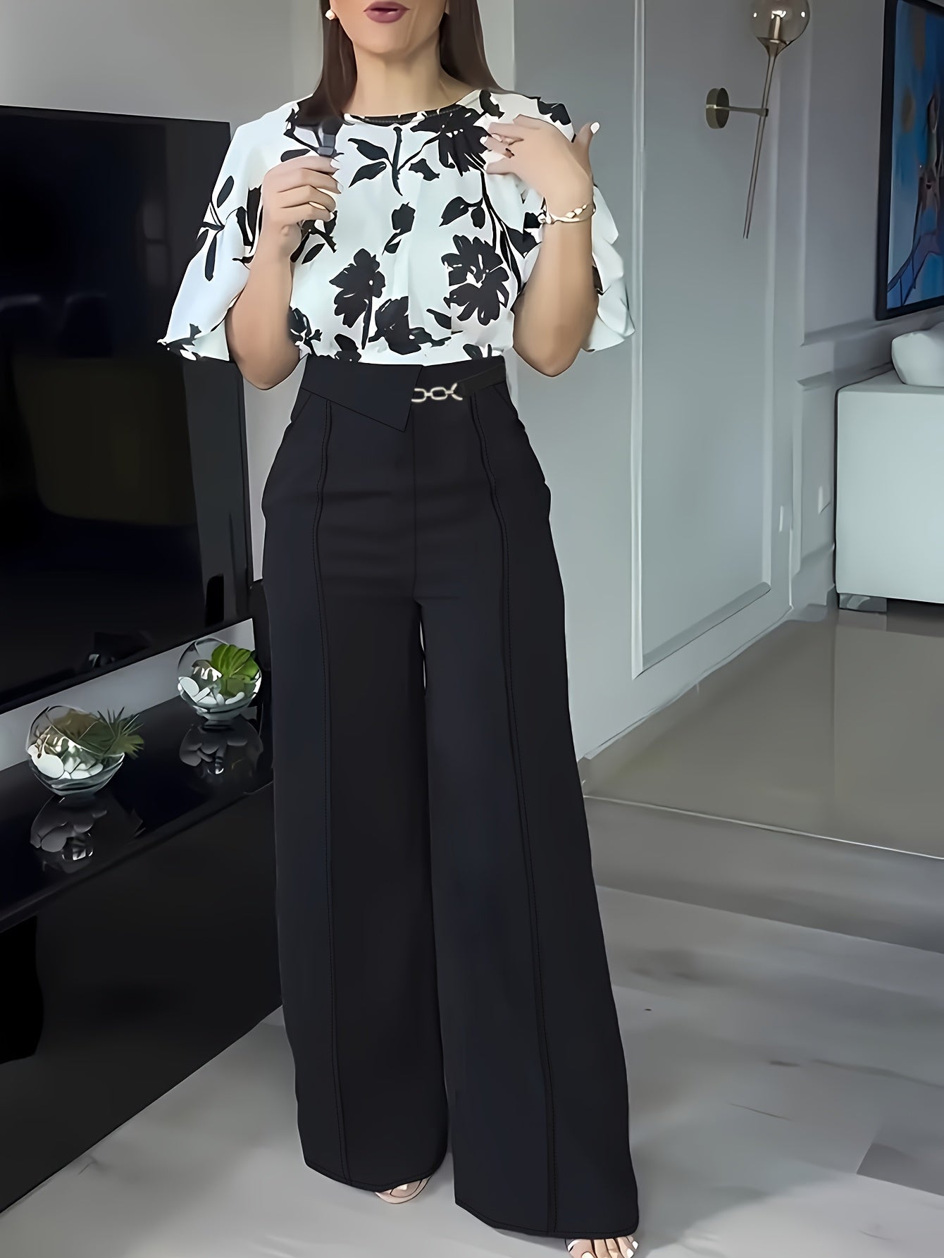 Warren | Floral Elegant Two-Piece Set
