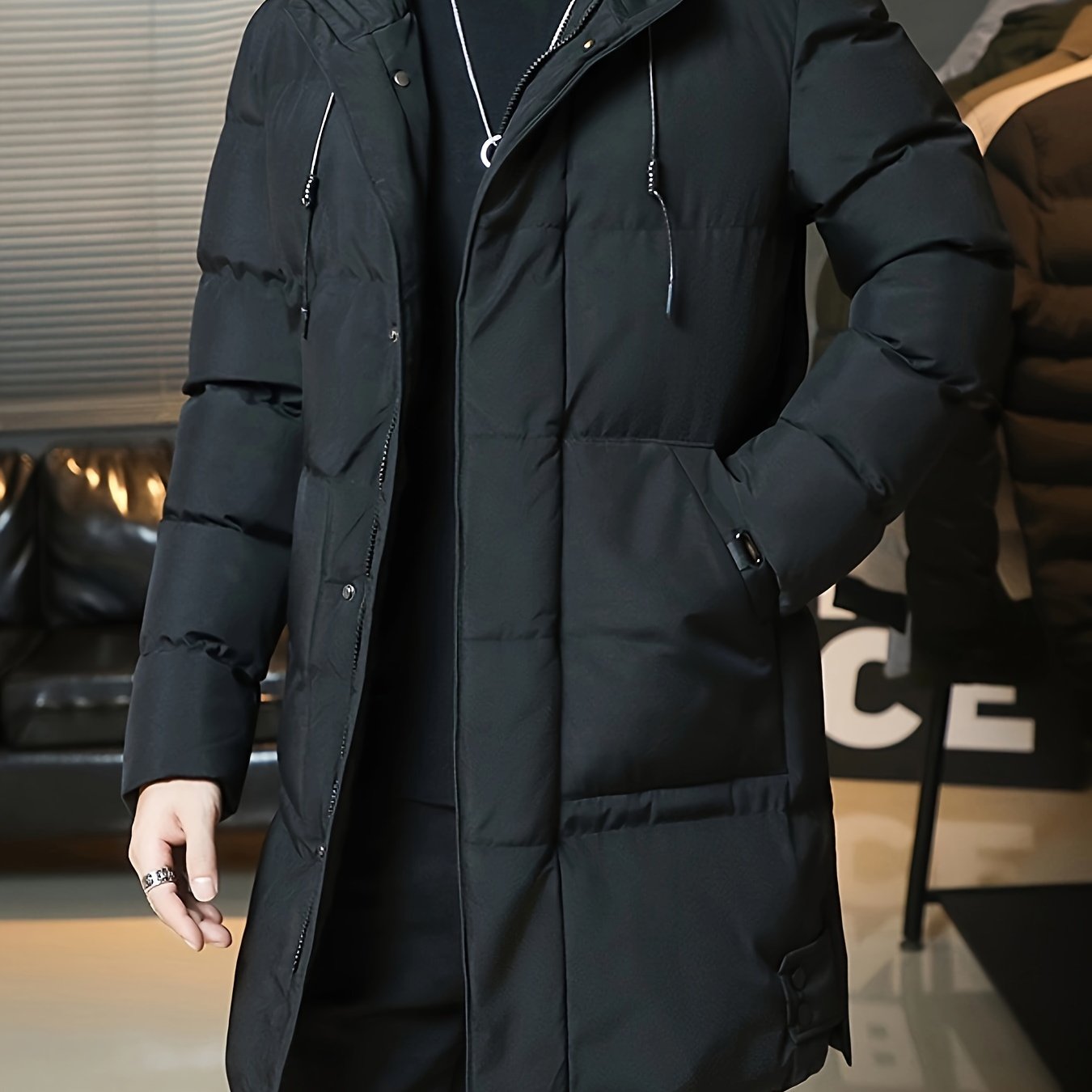 Warren | Hooded Longline Padded Coat