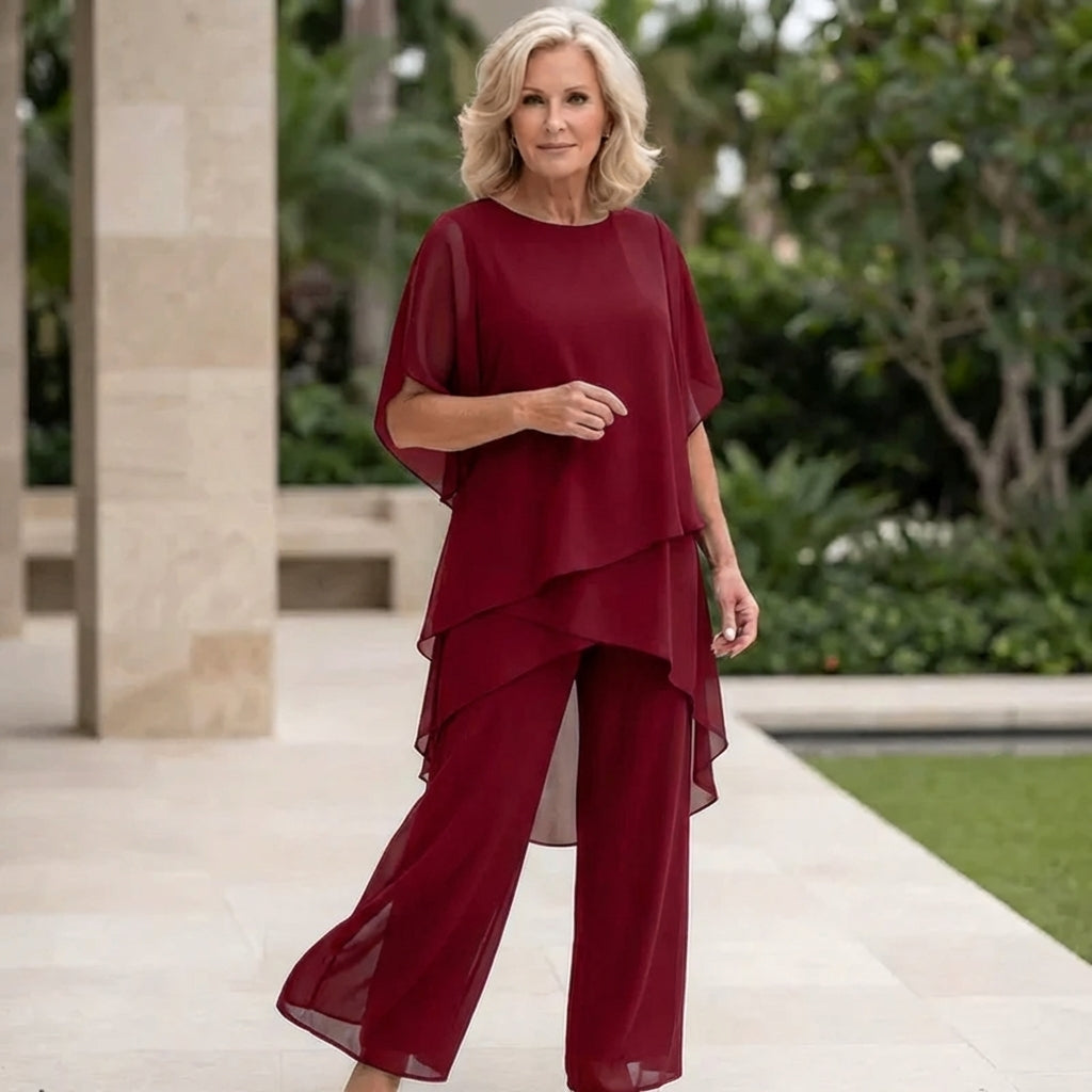 Women's Tailored Flowy Two-Piece Set