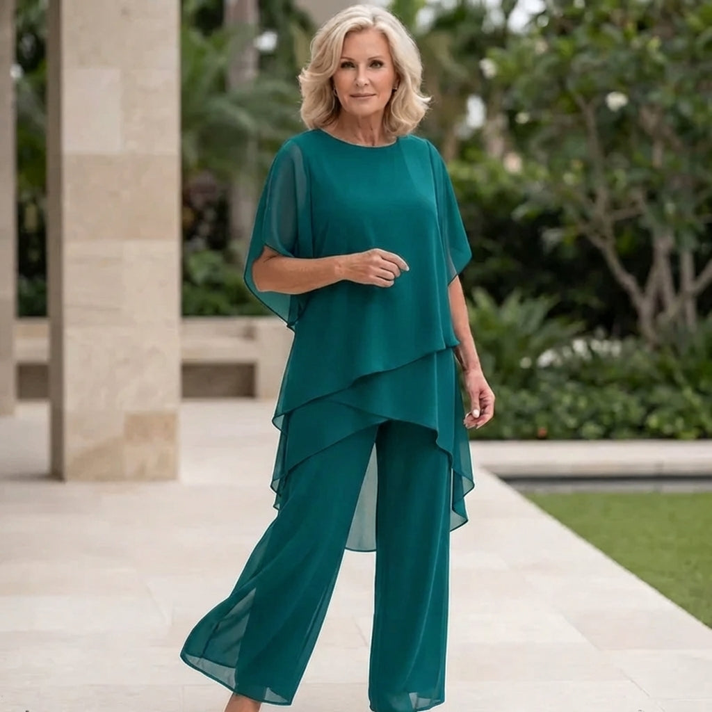 Women's Tailored Flowy Two-Piece Set