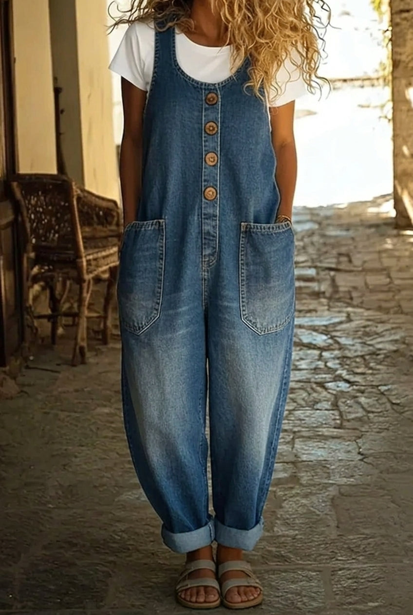 Bridget | Relaxed Button-Front Jumpsuit